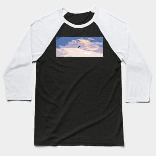 bird in the sky at sunset Baseball T-Shirt